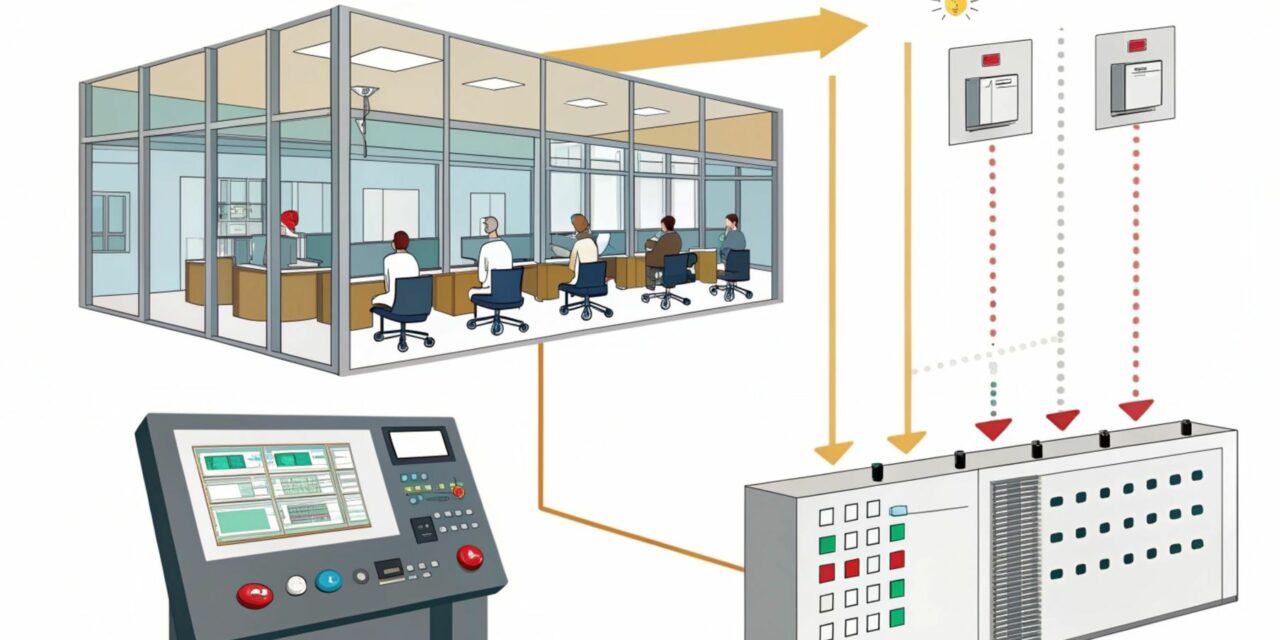 Cómo funciona un sistema de control de iluminación centralizado